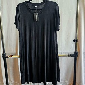 NWT Black Short Sleeve TshIrt Dress